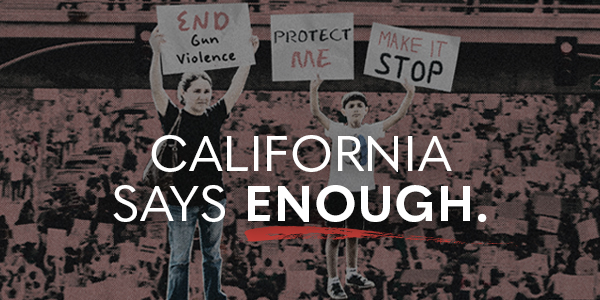 California Says Enough - photo of a rally against Gun Violence