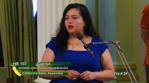 Photo of Assemblymember Carrillo speaking on the Assembly floor