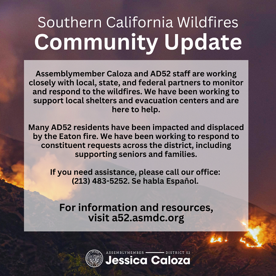 Southern California Wildfires Community Update